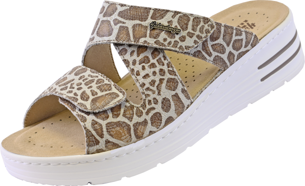 Pantolette Rimini 2622 weiß Leopard