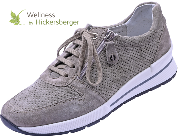 Sneaker Wellness 9409 oliv Velour komb.