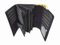 Kompaktbörse Kalbleder schwarz