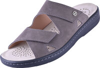 Pantoletten Herren 0757 d.grau Nubuk 46