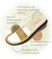 Pantolette Herren Kräuter 0621 taupe Nubuk