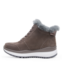 Comfort Stieflette Damen Lammfell grau