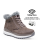 Comfort Stieflette Damen Lammfell grau