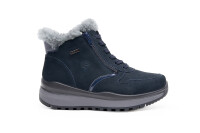 Comfort Stieflette Damen Lammfell blau