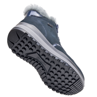 Comfort Stieflette Damen Lammfell blau