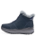 Comfort Stieflette Damen Lammfell blau