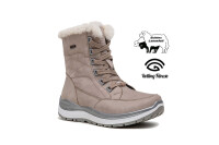 Comfort Stiefel Damen Lammfell beige