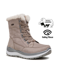 Comfort Stiefel Damen Lammfell beige
