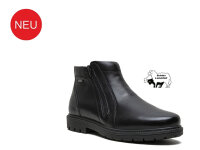 Comfort Stieflette Herren Lammfell schwarz