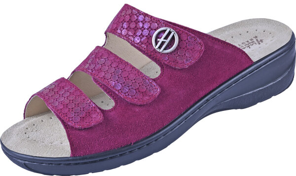 Pantolette Milano 2126 wine Velour komb.