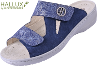 Pantolette Milano Hallux 2183 d.blau Velour komb.