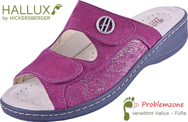 Pantolette Vario Hallux 2856 wine Velour komb.