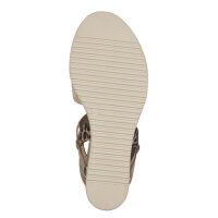 Tamaris Keil- & Plateausandalen Tan Comb