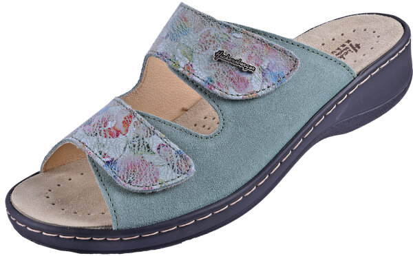 Pantolette Vario 2814 mint Velour komb.