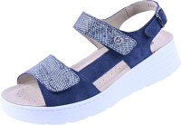 Sandalette Rimini 2640 blau Velour komb.