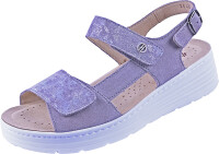 Sandalette Rimini 2640 grau Velour komb.