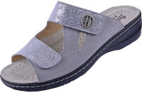 Pantolette Milano Hallux 2183 grau Velour komb. 39