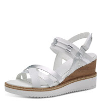 Tamaris Keil- & Plateausandalen White Comb