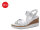 Tamaris Keil- & Plateausandalen White Comb
