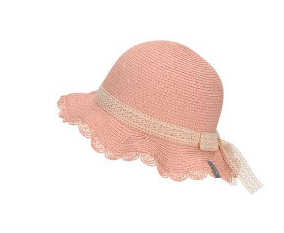 Sterntaler Strohhut Spitze rosa