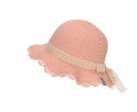 Sterntaler Strohhut Spitze rosa