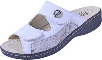 Pantolette Vario Hallux 2856 weiß Leder komb.