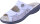 Pantolette Vario Hallux 2856 weiß Leder komb.