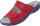 Pantolette Vario Hallux 2856 rot Nubuk komb.