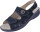 Sandalette Vario Hallux 2857 schwarz Nubuk komb. 36