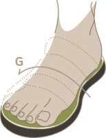 Pantolette Vario Hallux 2856 silber Leder komb.