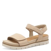 Tamaris Comfort Keil- & Plateausandalen beige Nubuk