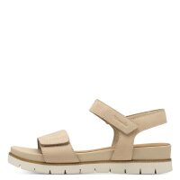 Tamaris Comfort Keil- & Plateausandalen beige Nubuk