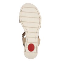 Tamaris Comfort Keil- & Plateausandalen beige Nubuk