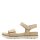Tamaris Comfort Keil- & Plateausandalen beige Nubuk