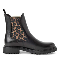 Tamaris Stiefel Black Leopard