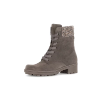 Gabor Stiefletten Velour beige