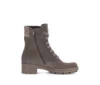 Gabor Stiefletten Velour beige