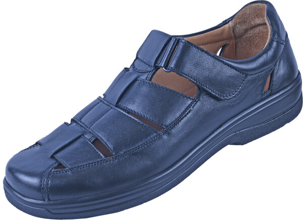 Herren Sommerschuh 9100 schwarz Leder