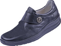 Halbschuh Walking 9372  schwarz Leder