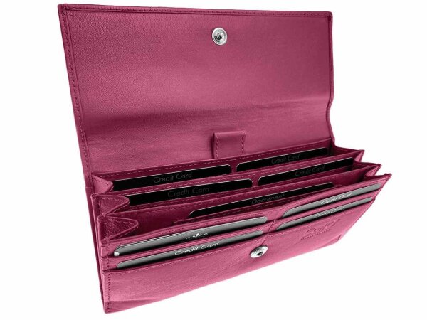 Aussenzippbörse violettrot