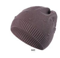 Sterntaler GOTS Strickmütze Punkte flieder