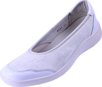 Halbschuh Comfort 9563 weiß Leder