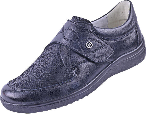Halbschuh Comfort 9561 schwarz Leder komb.