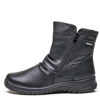 Comfort Stieflette Damen Softnappa schwarz