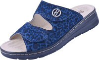 Pantolette Napoli 2520 blau Leopard