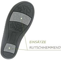 Pantolette Vario Hallux 2856 grau Leder komb. 38
