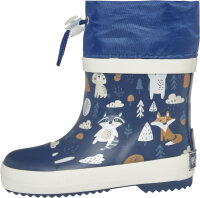 Playshoes Gummistiefel Wald gefüttert marine