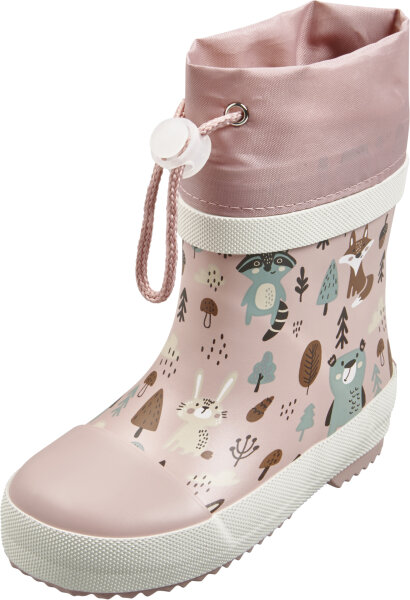 Playshoes Gummistiefel Wald gefüttert rosa