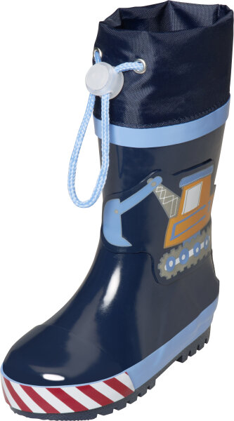 Playshoes Gummistiefel Baustelle blau