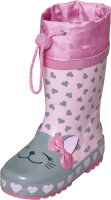 Playshoes Gummistiefel Katze rosa
